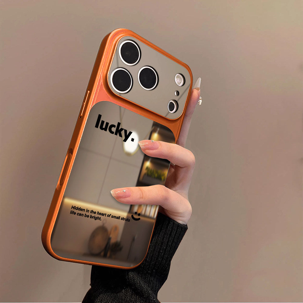Lucky Smile Anti-Mirror Apple Phone Case