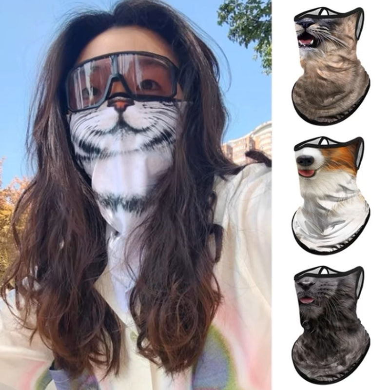 Face Mask with Ear Loops Neck Gaiter Face