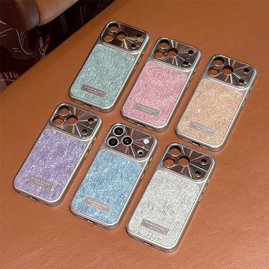 Electroplated glitter magnetic Apple phone case