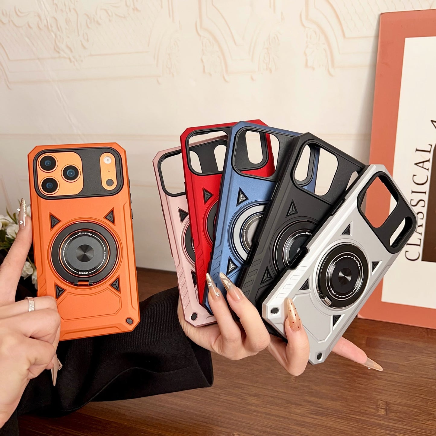 Mecha-inspired 2-in-1 magnetic Apple phone case