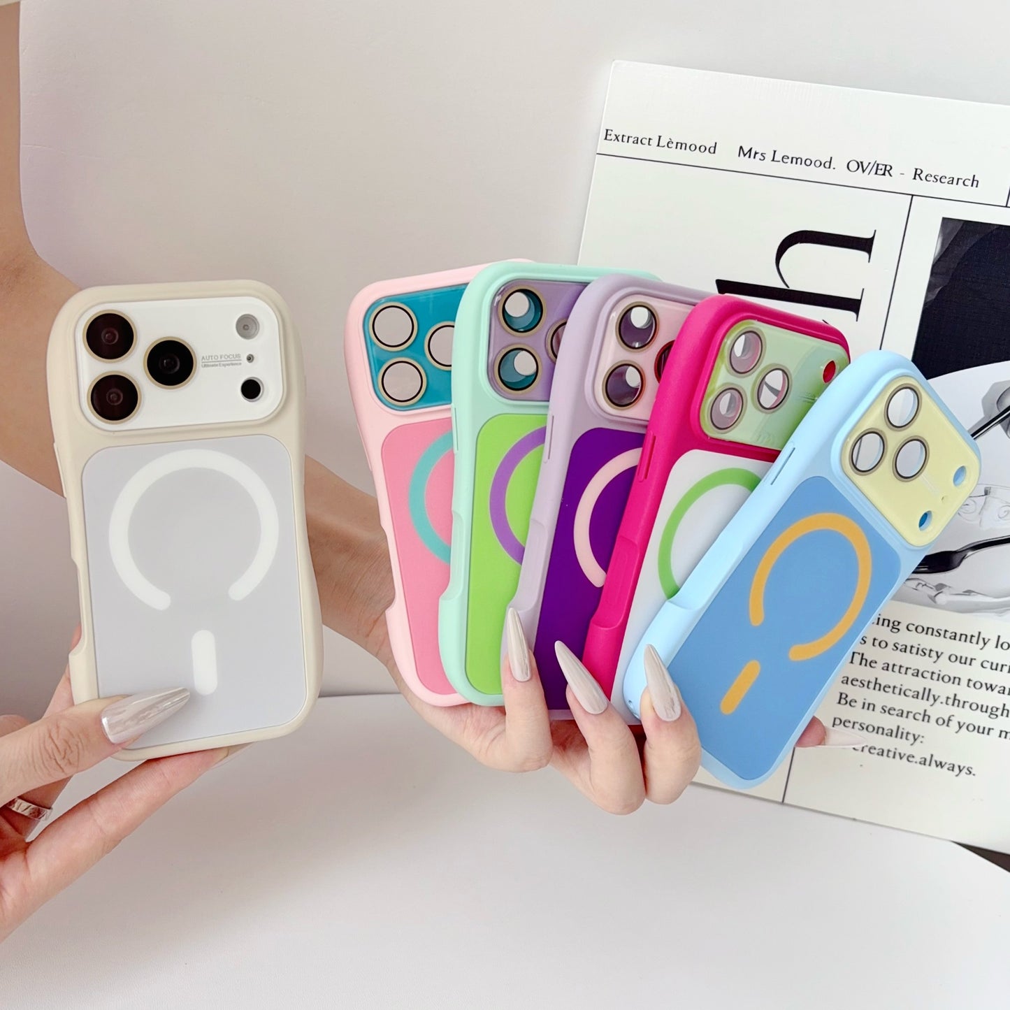 Slim Waist Liquid Magnetic Apple Phone Case