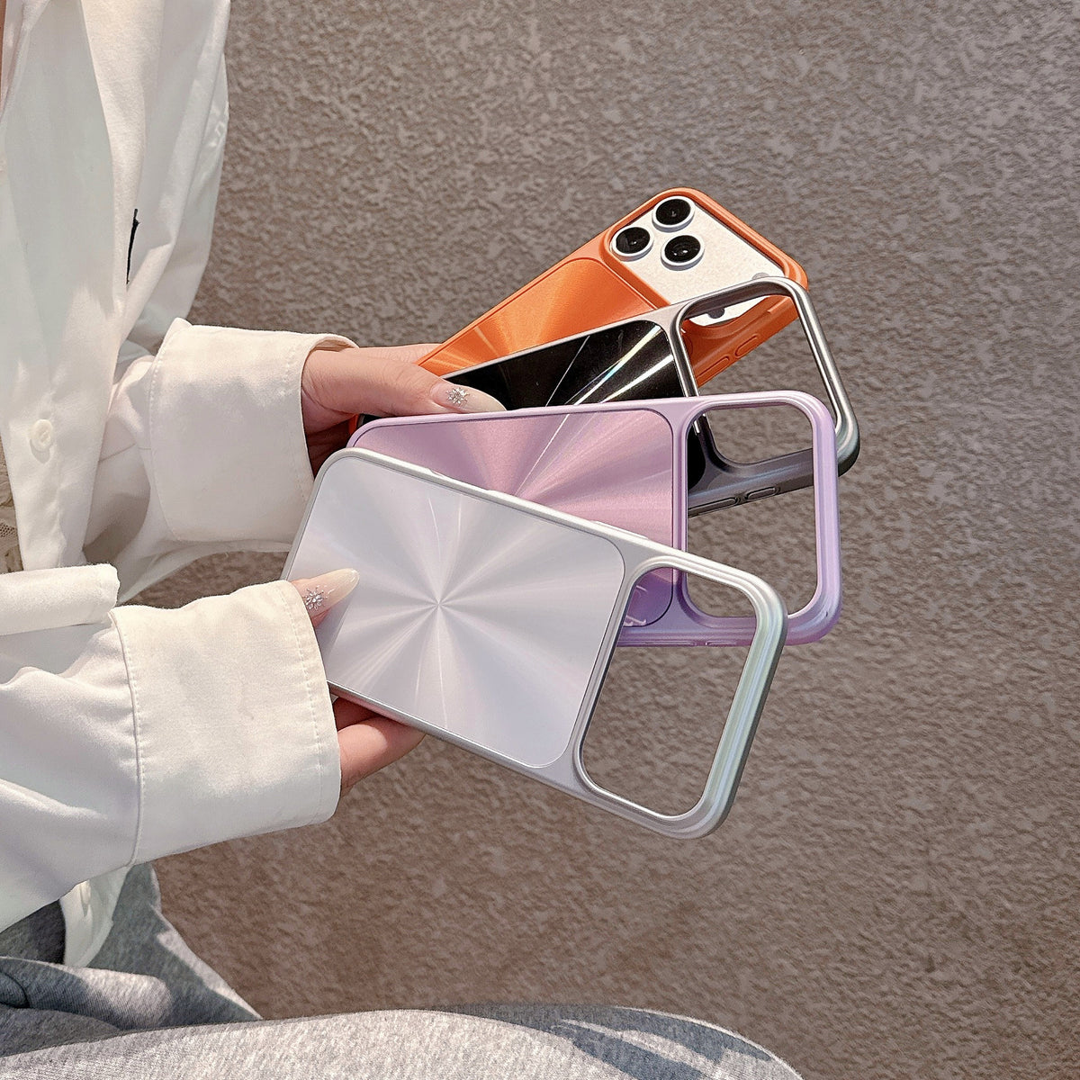 Aurora Laser Large-Cutout Back Panel iPhone Case