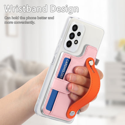 Creative Pastel Color Cardholder Wristband Samsung Case