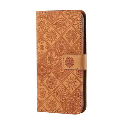 Embossed leather Apple phone case