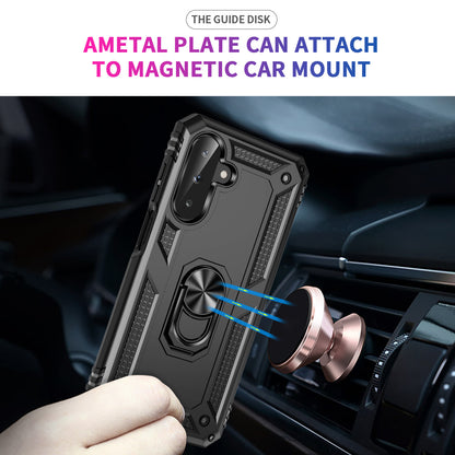 Military-grade anti-drop magnetic stand Samsung phone case