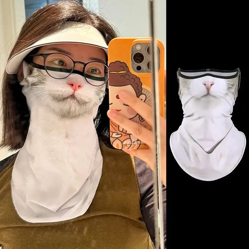 Face Mask with Ear Loops Neck Gaiter Face