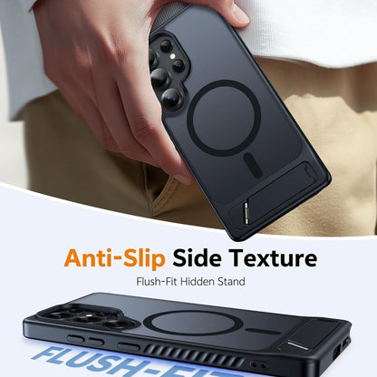 Full-coverage shockproof frosted magnetic stand Samsung phone case