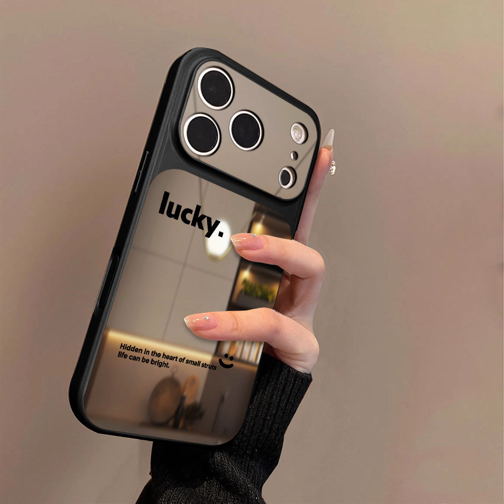 Lucky Smile Anti-Mirror Apple Phone Case