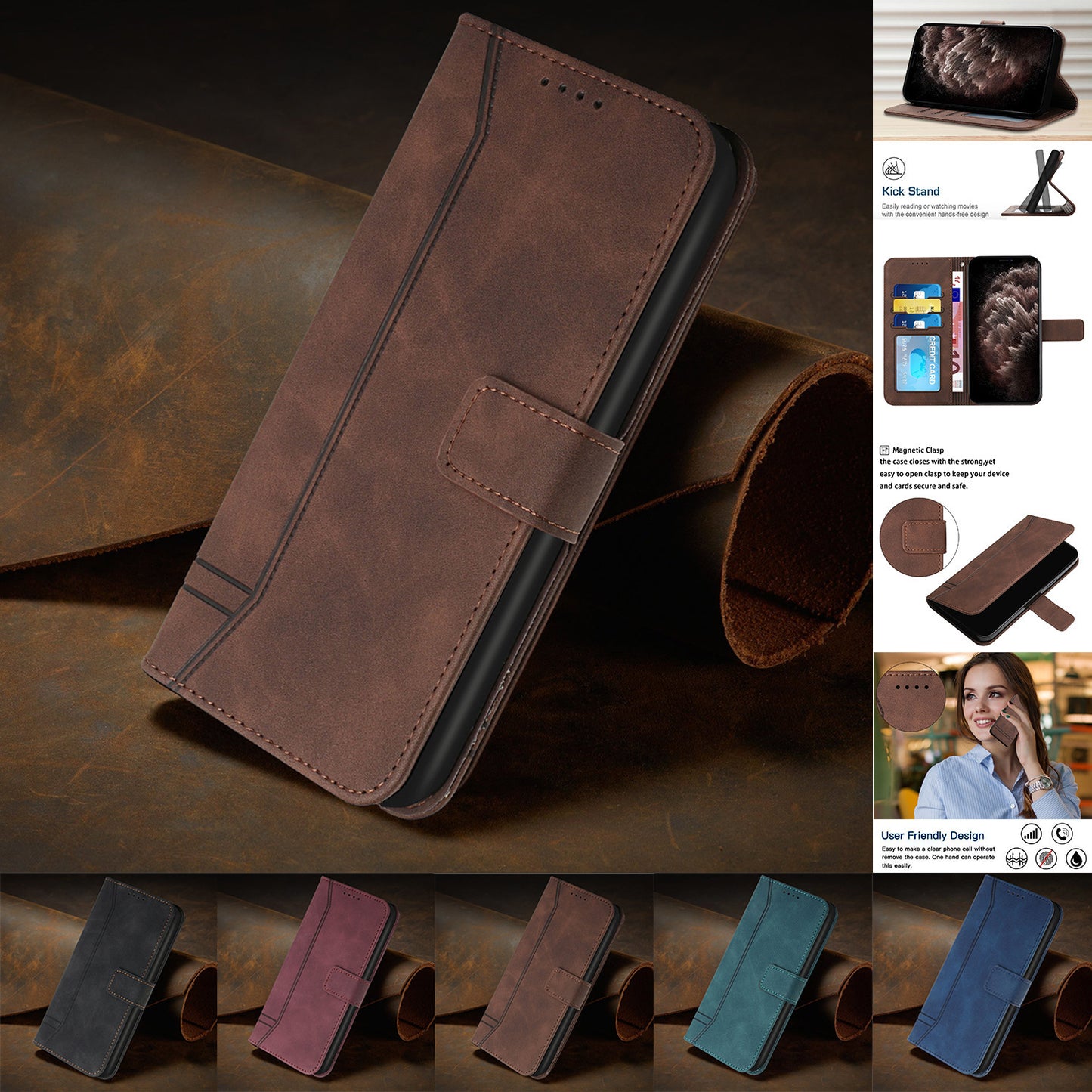 Simple retro flip phone case with SIM card slot for Apple phones