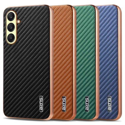 Electroplated carbon fiber textured Samsung phone case