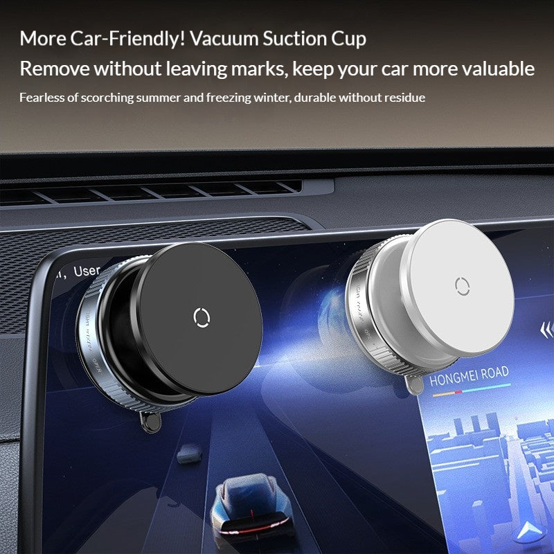 Car vacuum magnetic phone holder