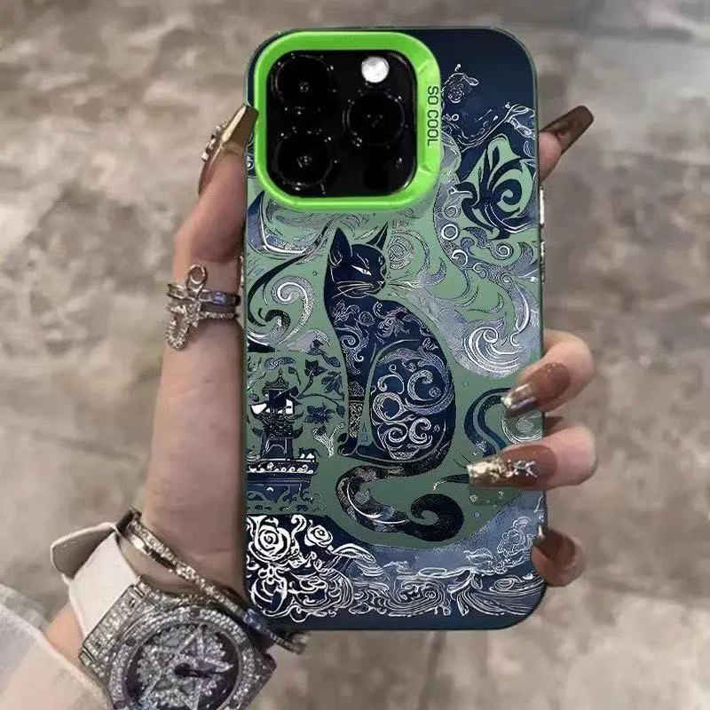 Totem Cat Anti-drop Apple Phone Case