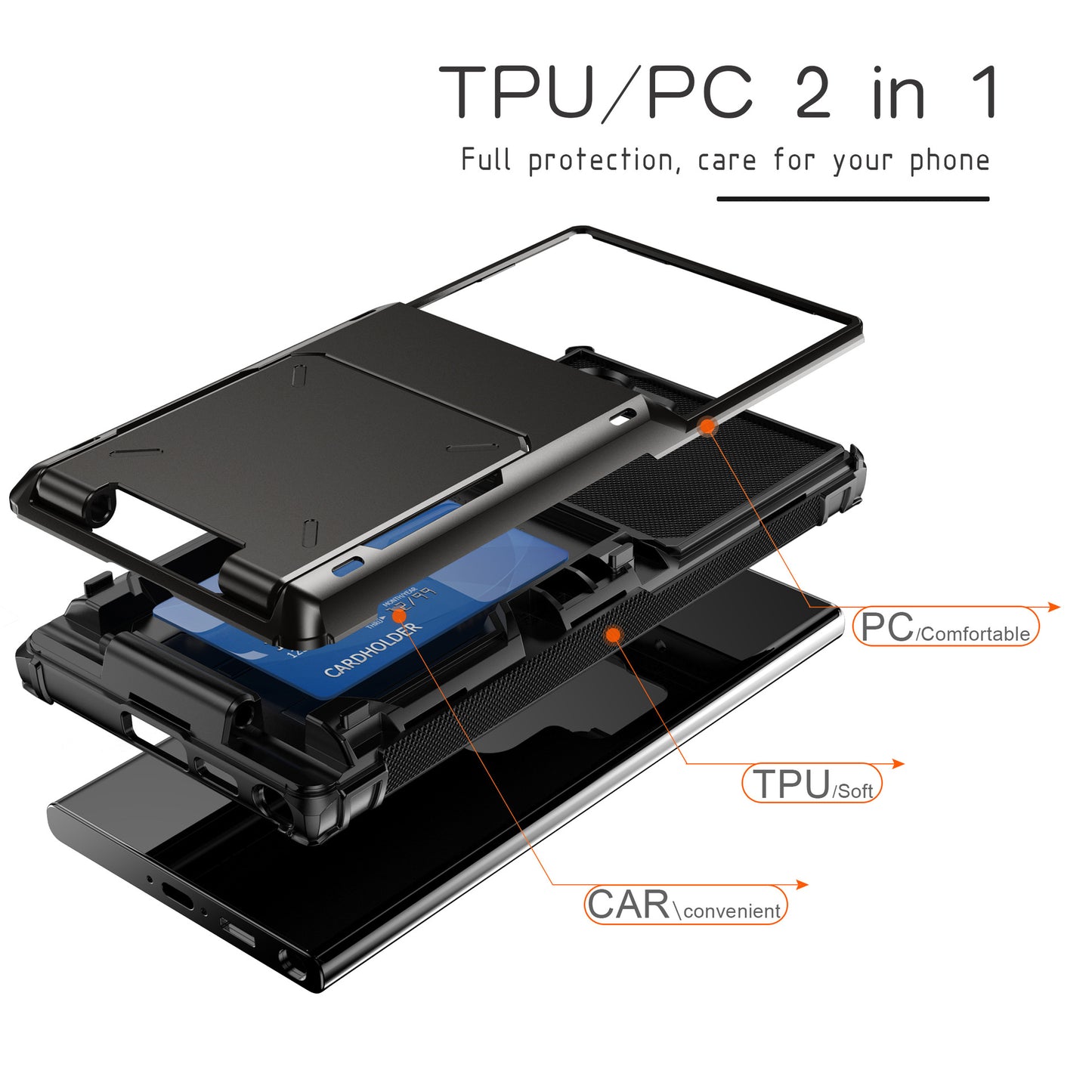 Flip SIM card slot Samsung phone case