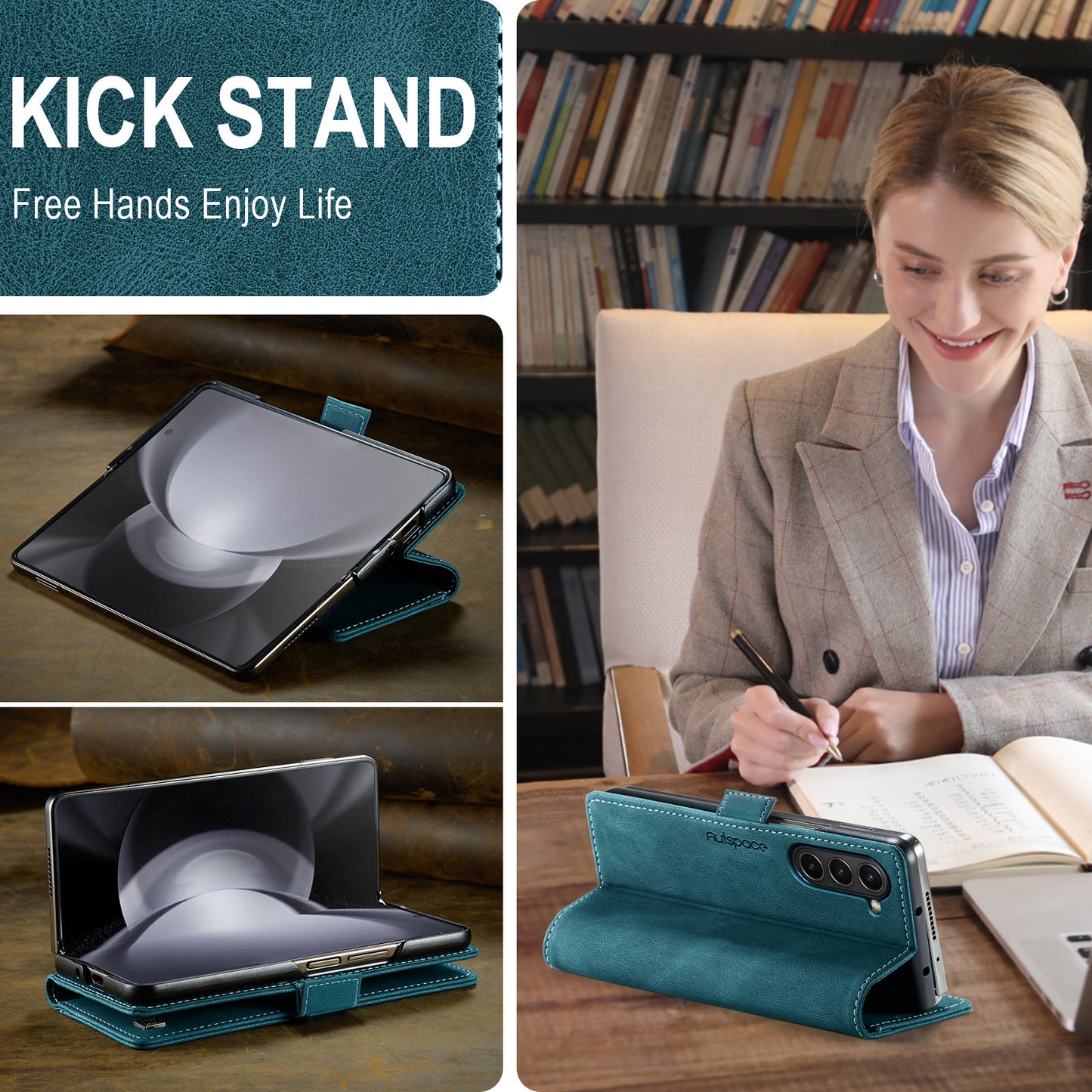 Luxury Business Leather Samsung Z Fold Case