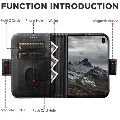 Folio-style card-holder leather case for iPhone Duo