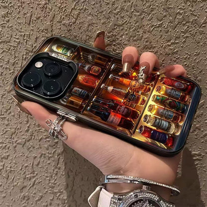 Creative Refrigerator Beer Apple Phone Case