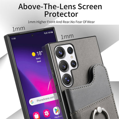 Fashionable flip leather Samsung phone case