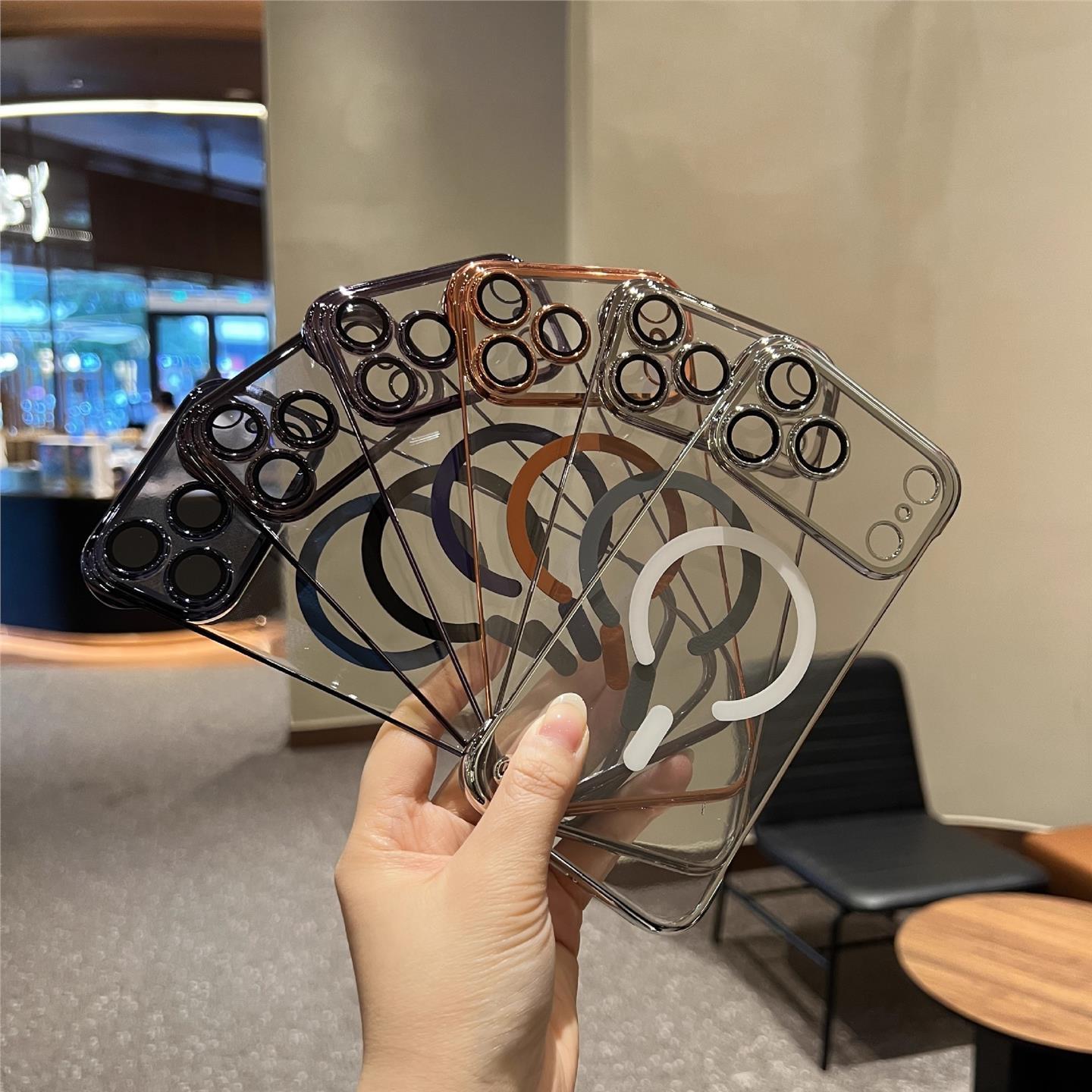 Electroplating borderless magnetic iPhone case