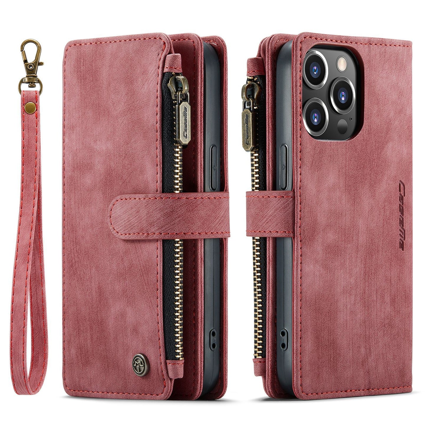 Luxury Collection 3-in-1 Multifunctional Wallet Style iPhone Mobile Phone Leather Case