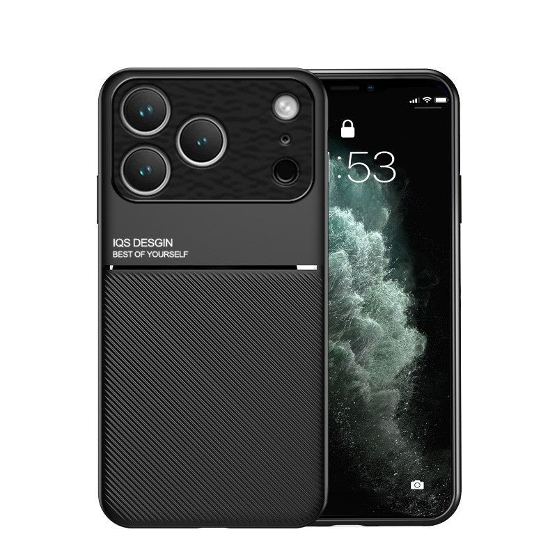 Minimalist textured magnetic Apple phone case