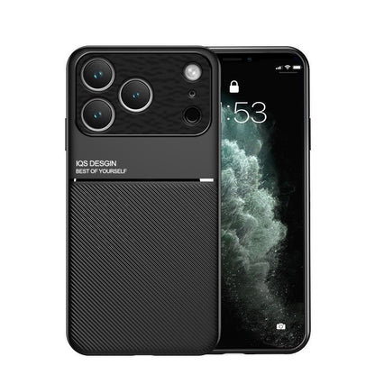 Minimalist textured magnetic Apple phone case