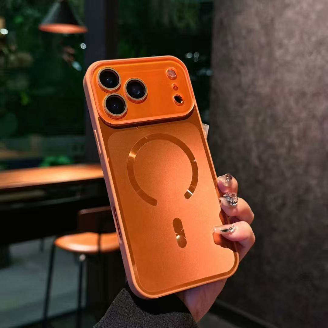Magnetic Apple Phone Case with Glossy Finish