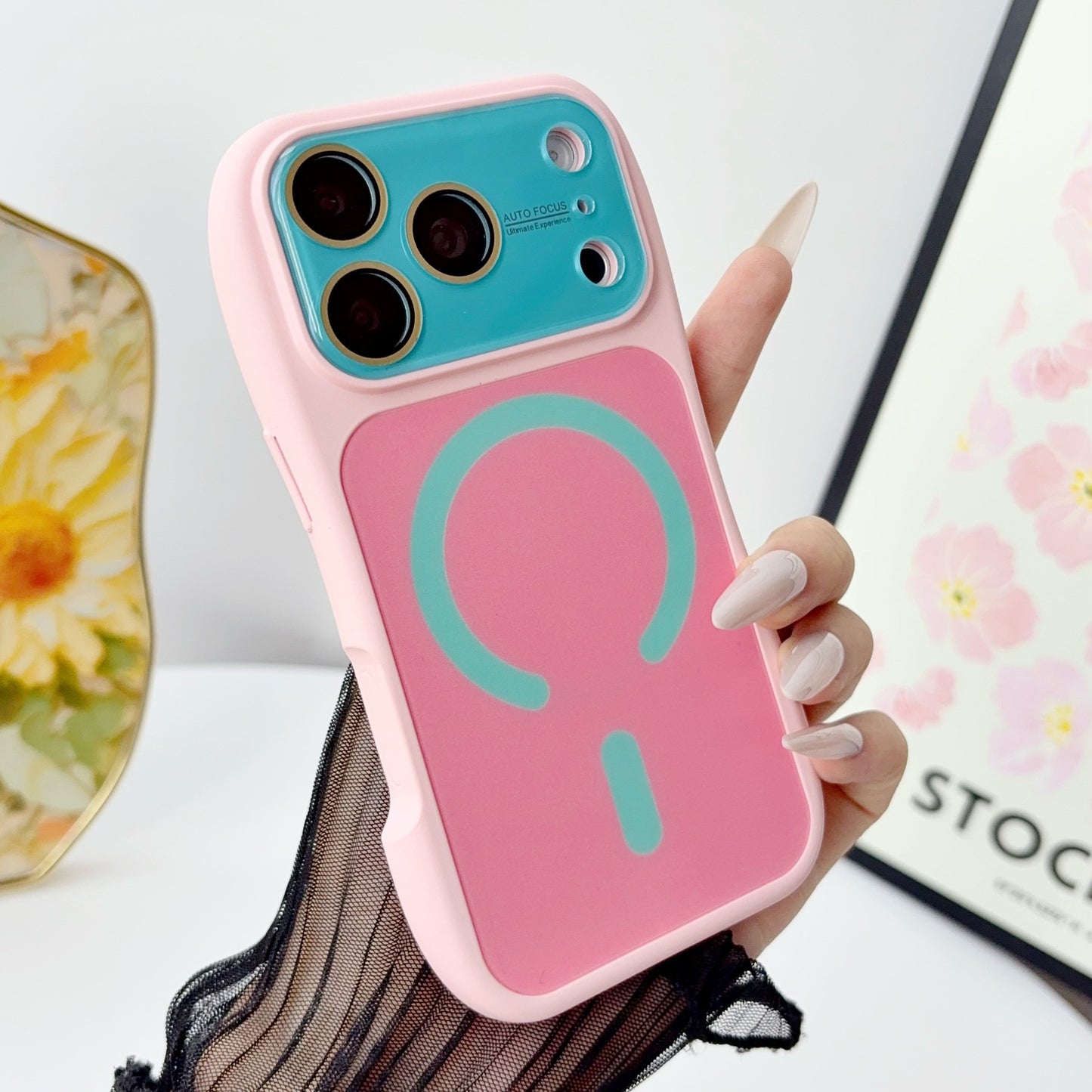 Slim Waist Liquid Magnetic Apple Phone Case