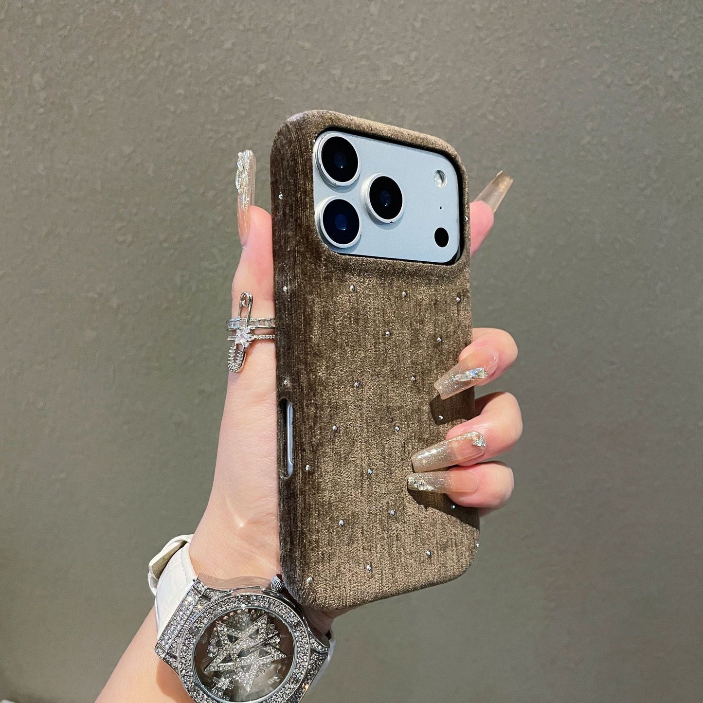 Retro Corduroy Starry Sky Apple Phone Case