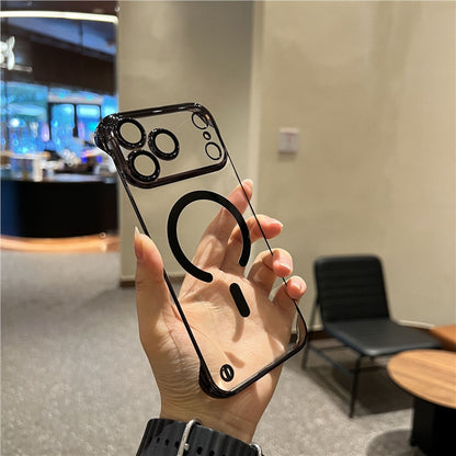 Electroplating borderless magnetic iPhone case