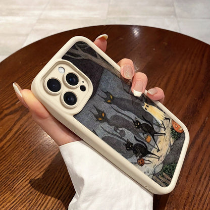 Cartoon Ghost Cat Apple Phone Case