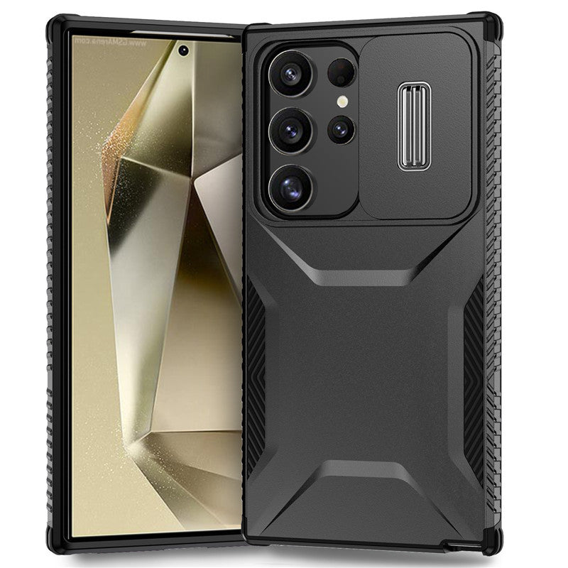 Lens-mounted window anti-drop Samsung phone case