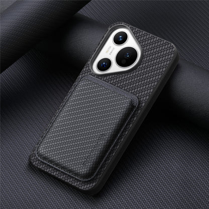 Plain leather magnetic Huawei phone case