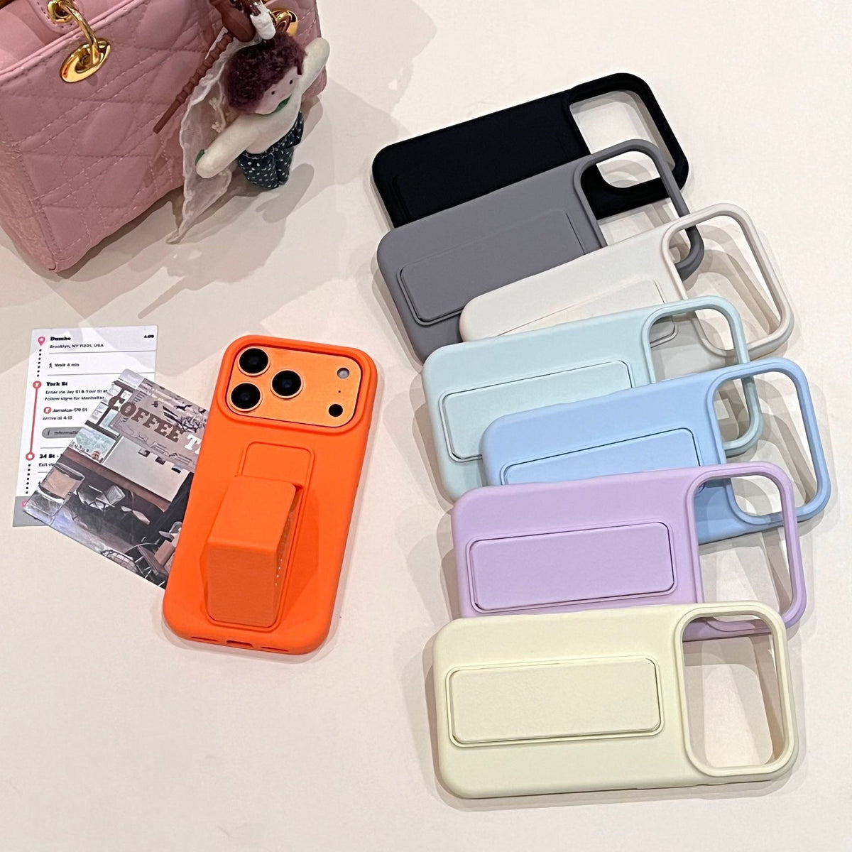 iPhone Case with Integrated Foldable Stand
