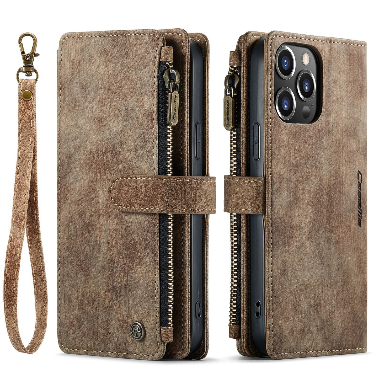 Luxury Collection 3-in-1 Multifunctional Wallet Style iPhone Mobile Phone Leather Case