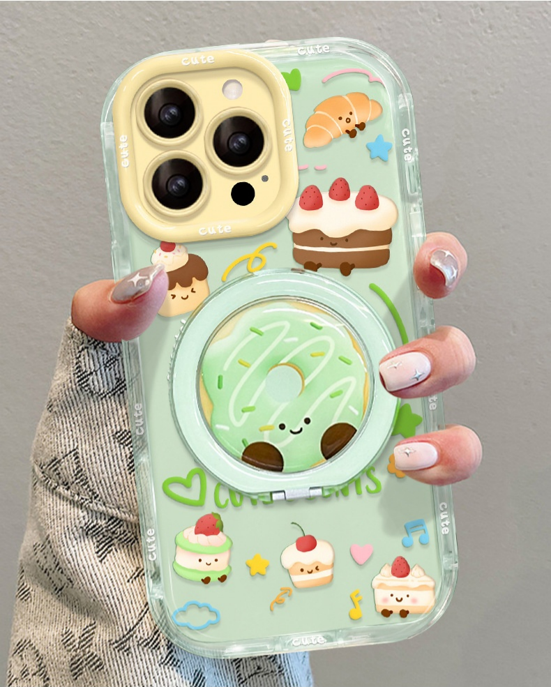 Dessert cake rotating stand Apple phone case