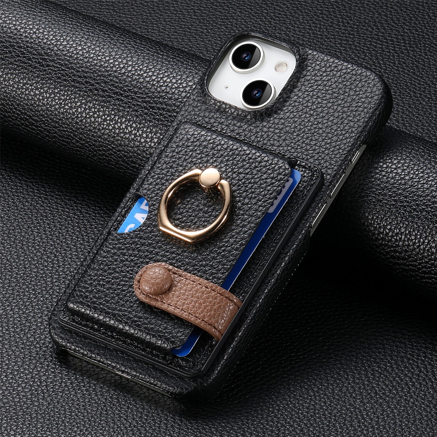 iPhone Lychee Pattern Wallet Case