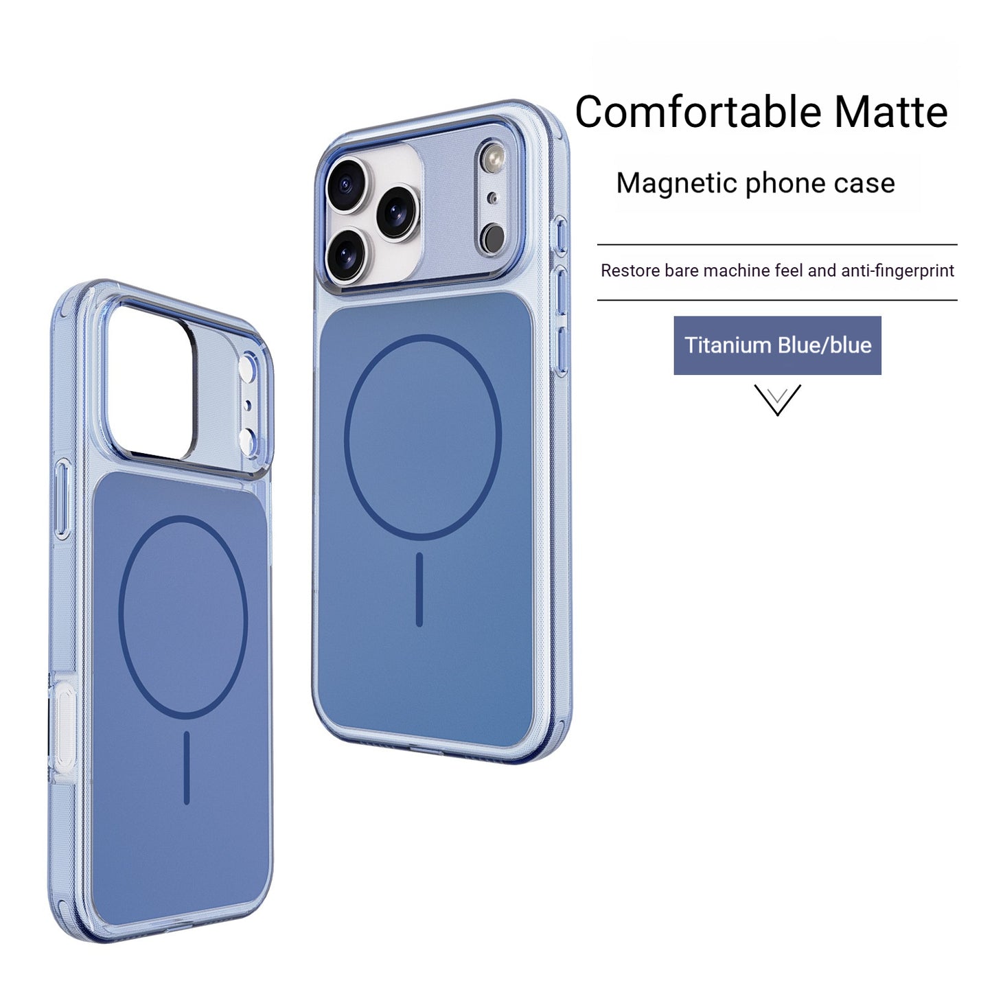 Simple and stylish transparent magnetic Apple phone case