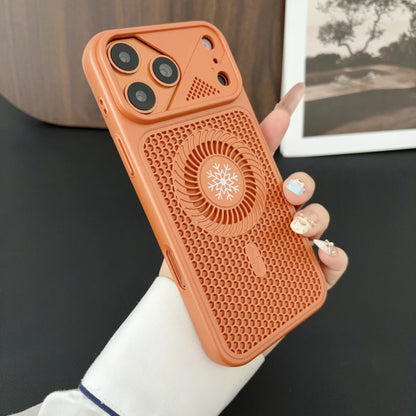 Cyclone cooling and breathable mesh magnetic Apple phone case