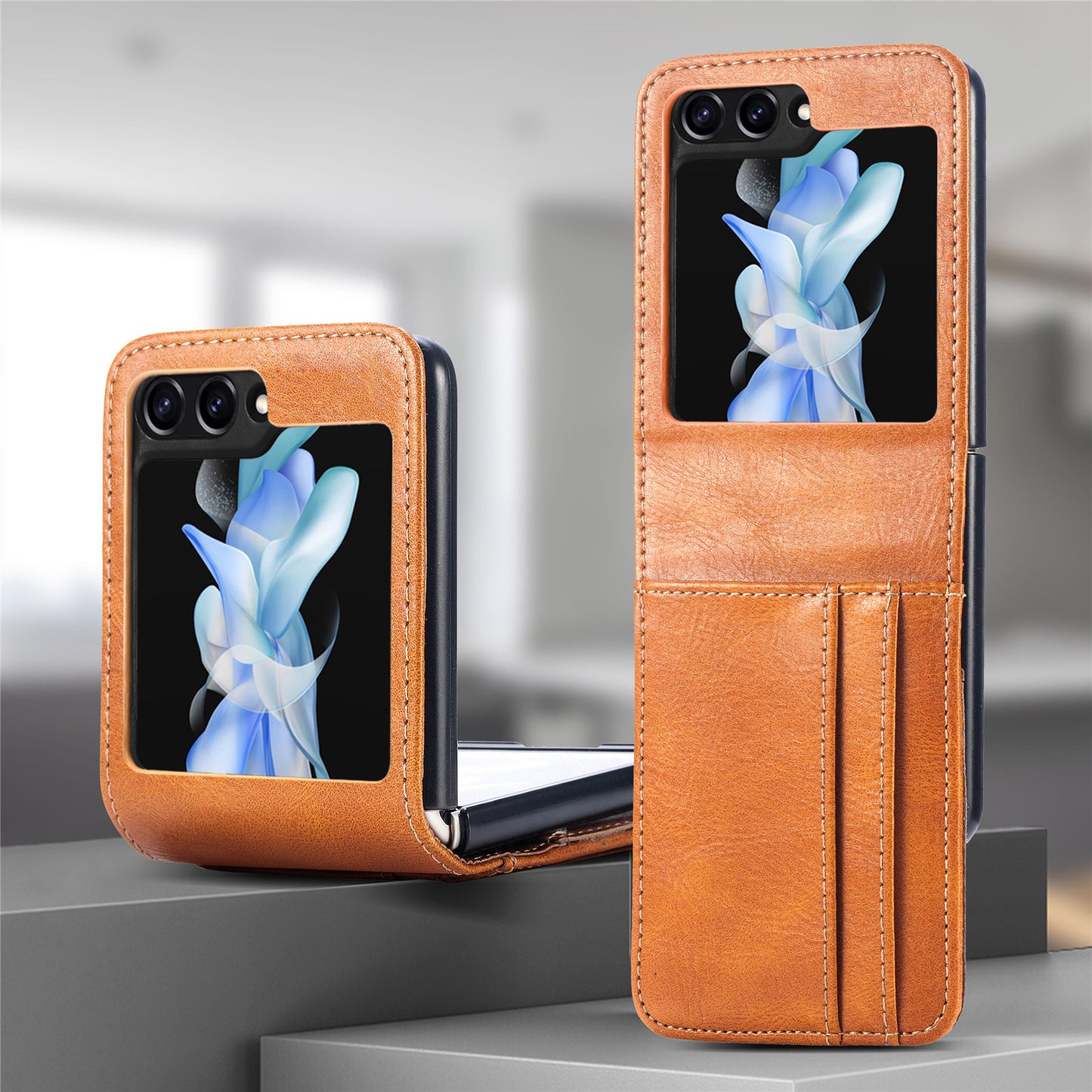 Business ZFlip folding conjoined multi-card protective case