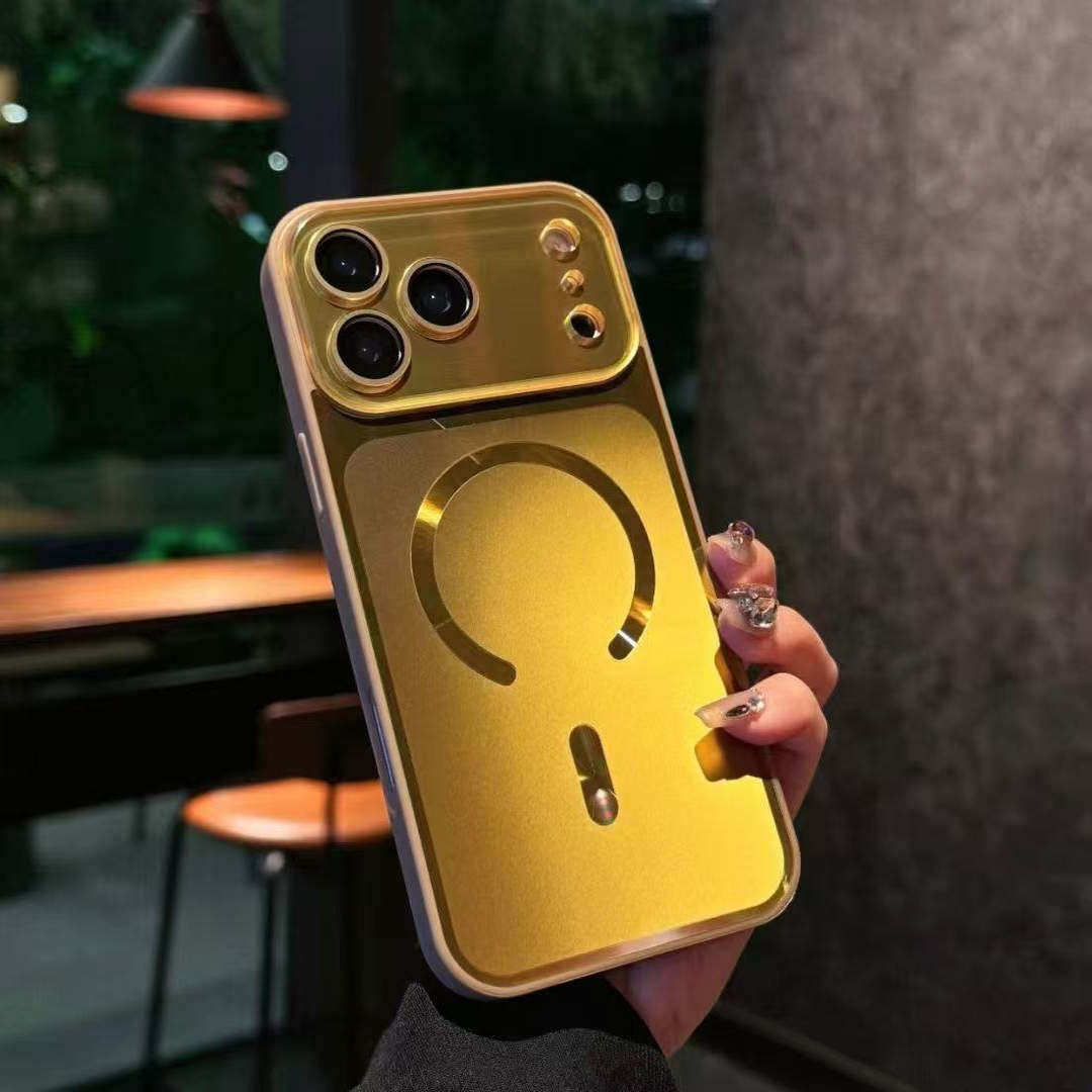 Magnetic Apple Phone Case with Glossy Finish