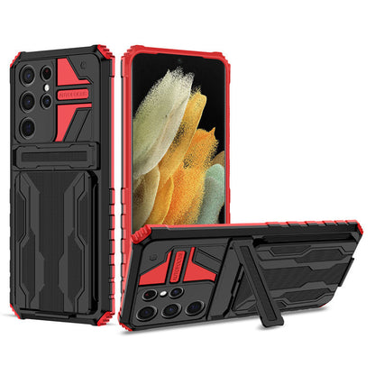Card holder and drop-proof Samsung phone case
