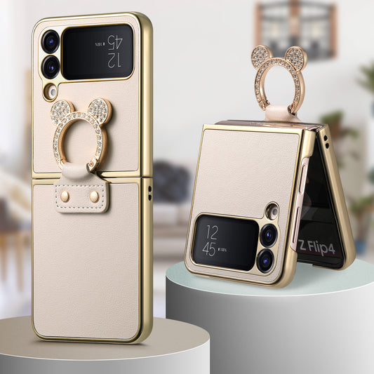 Electroplated diamond ring Samsung Z Flip phone case