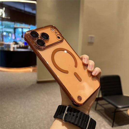 Electroplating borderless magnetic iPhone case