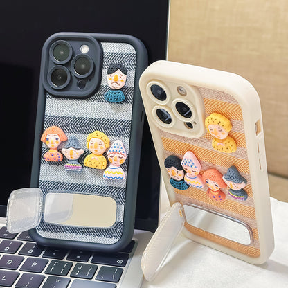 3D Cartoon Creative Apple Phone Case