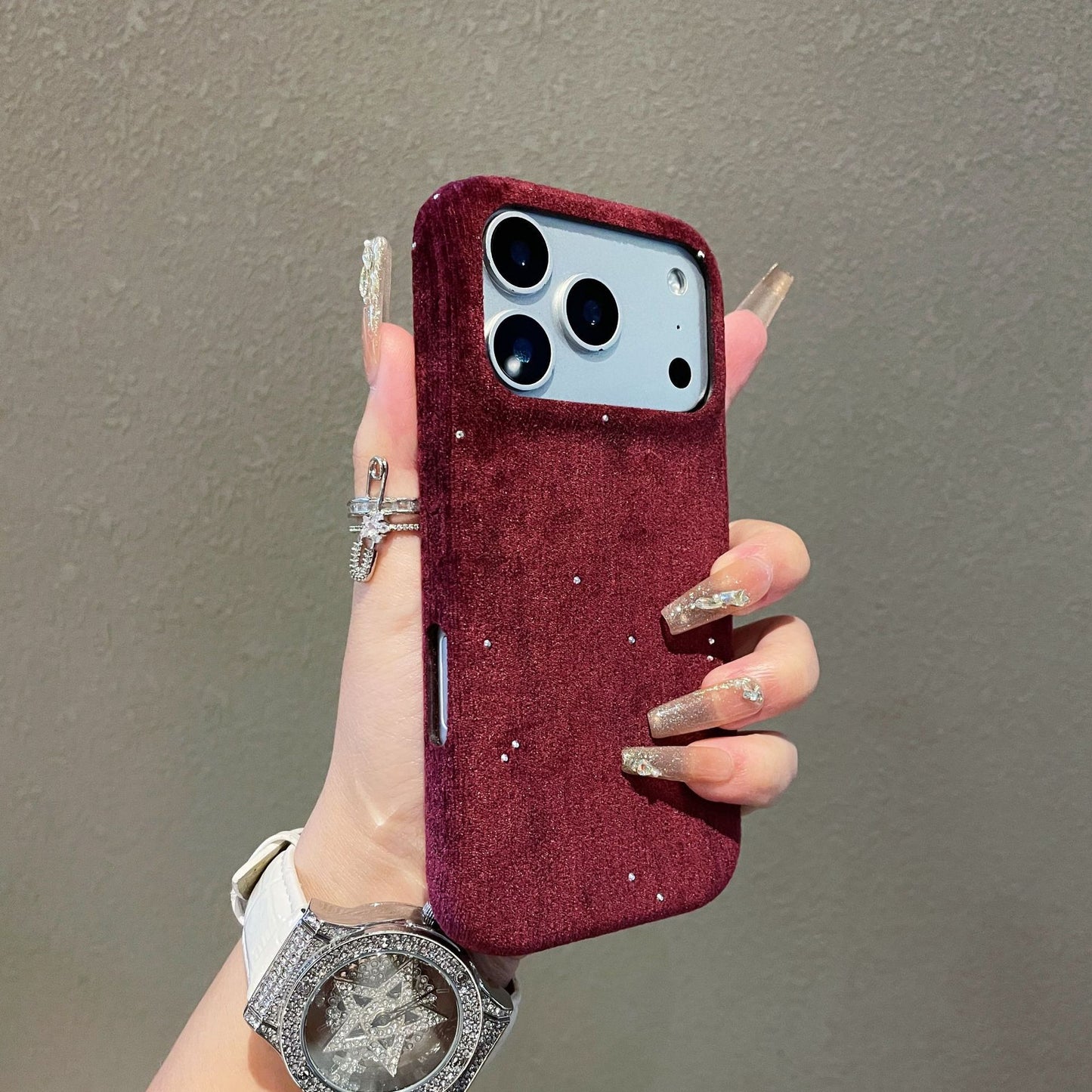 Retro Corduroy Starry Sky Apple Phone Case