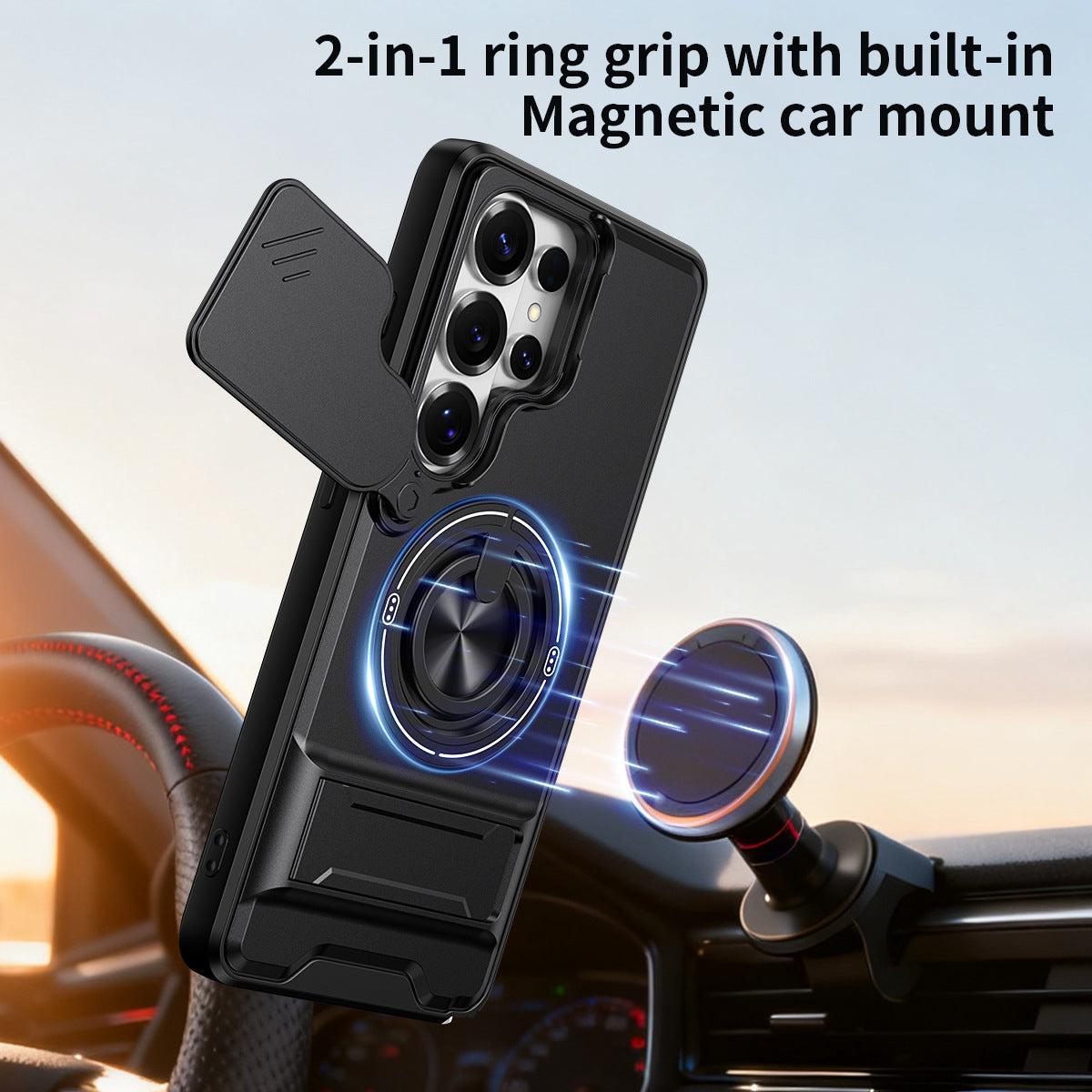 Anti-drop stand magnetic Samsung phone case
