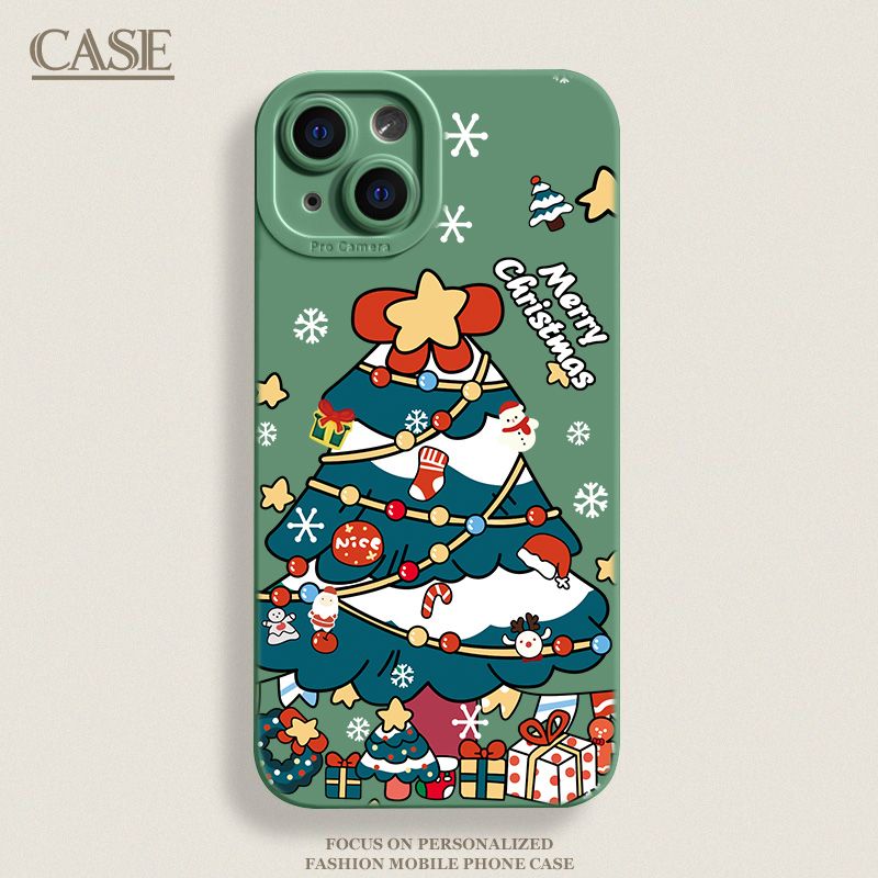 Happy Christmas Tree iPhone Case