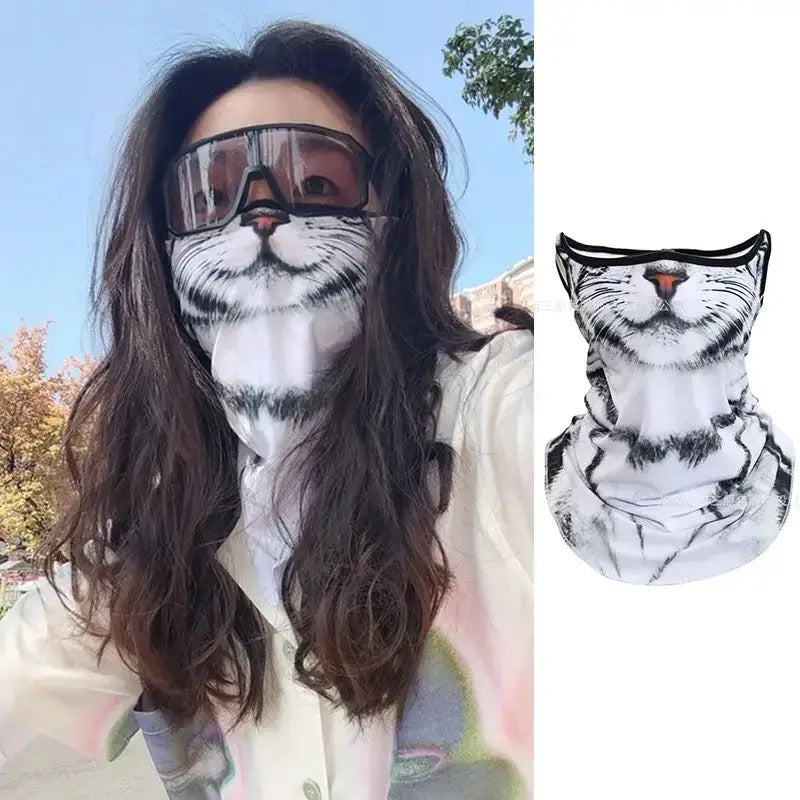 Face Mask with Ear Loops Neck Gaiter Face