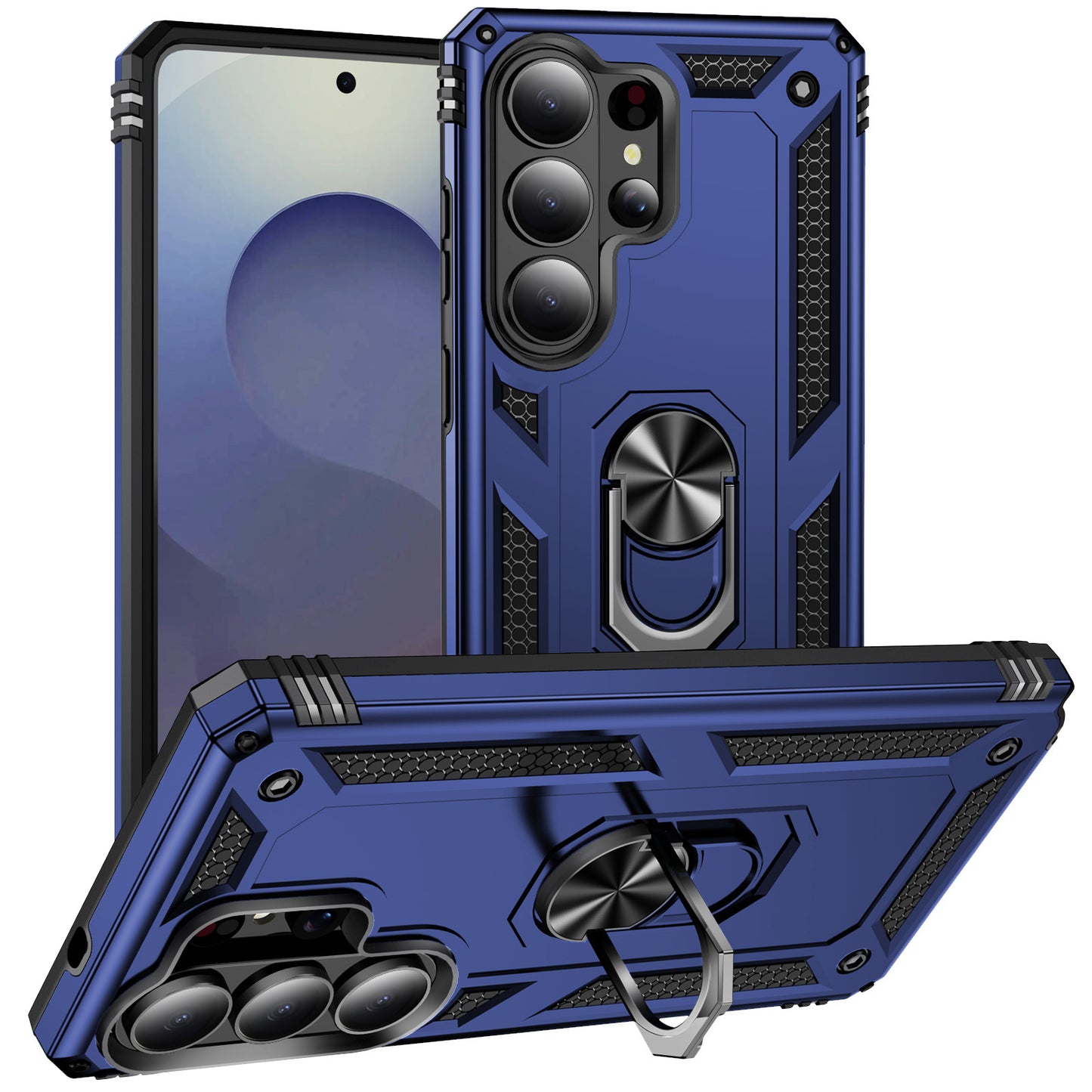 Military-grade anti-drop magnetic stand Samsung phone case
