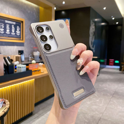 Borderless Aromatherapy Leather Magnetic Samsung Phone Case